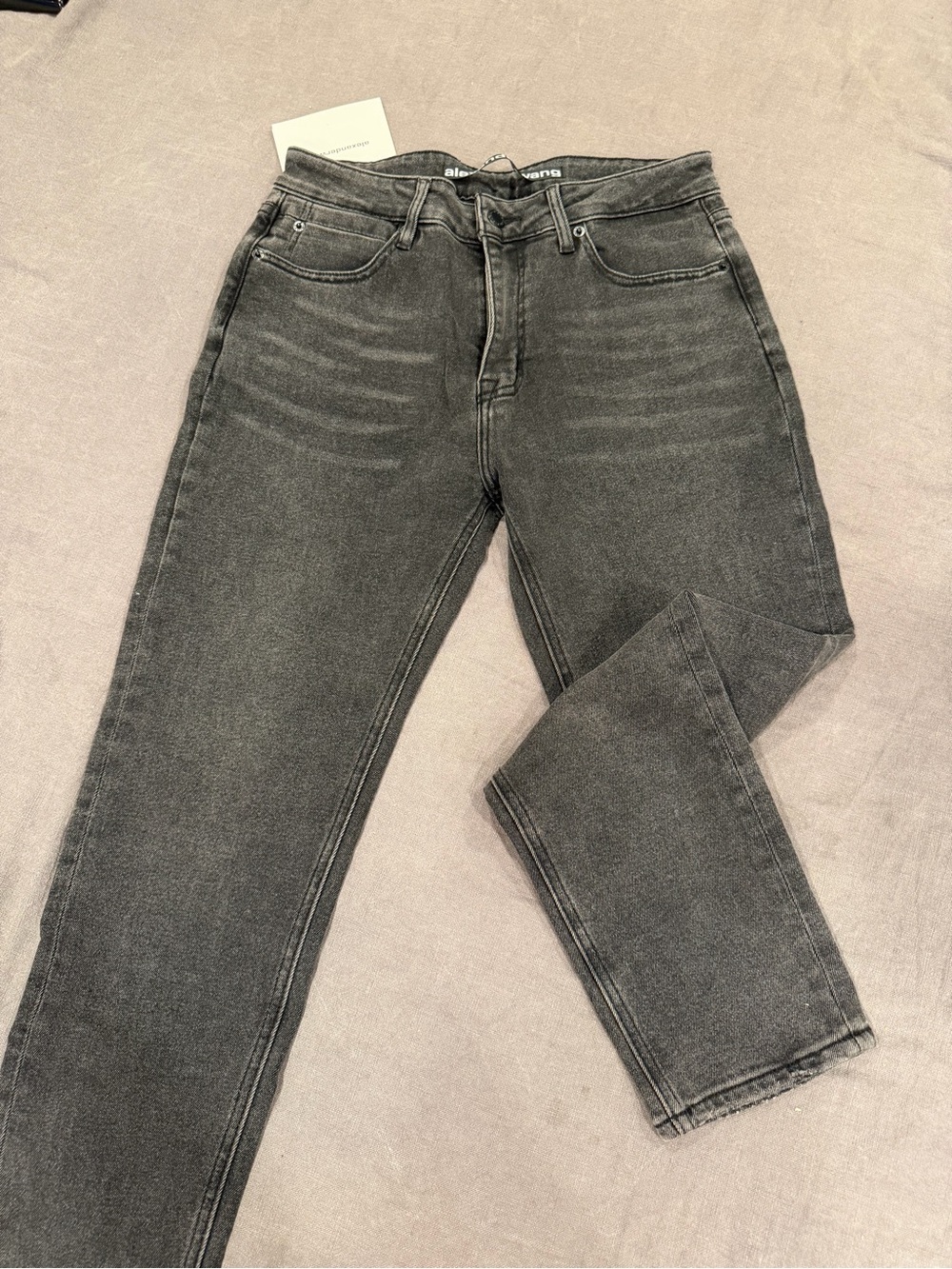 Alexander Wang womens Washed grey Straight Jeans